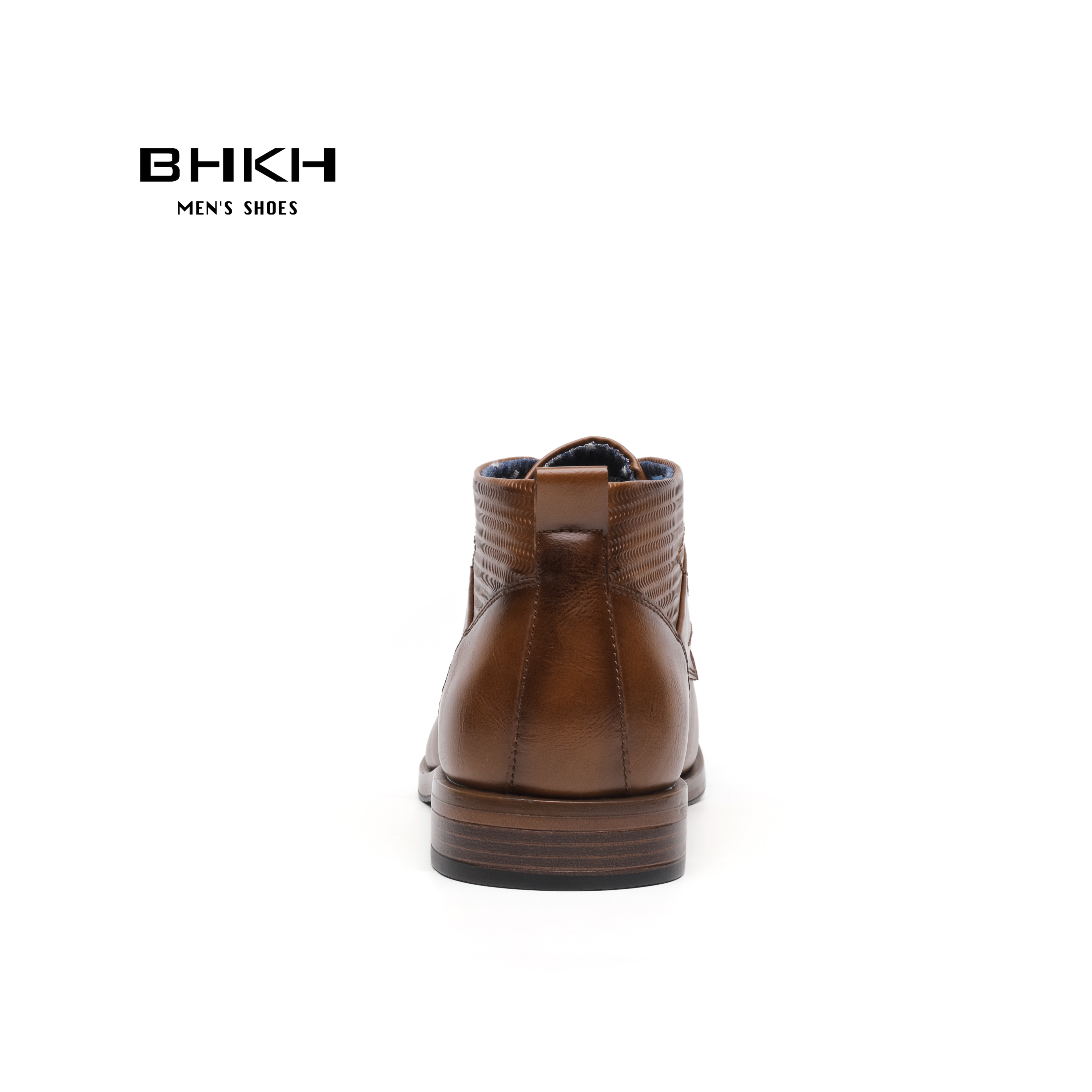 BHKH 2022 Autumn/Winter Men Boots Lace-up Ankle Boots Formal Business Dress Shoes Work Formal Office Man Classic Shoes