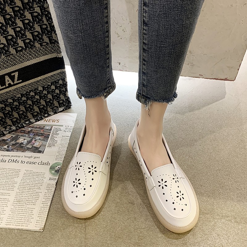 lucifer fashion hollow out loafers women 2022 summer comfortable soft sole casual shoes woman round toe platform flats mujer