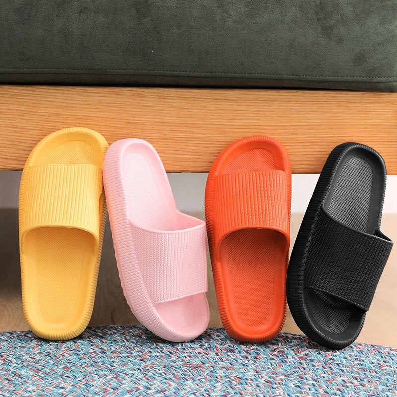 Thick platform slippers women indoor bathroom slides soft eva comfortable anti-slip home floor slippers ladies summer shoes men