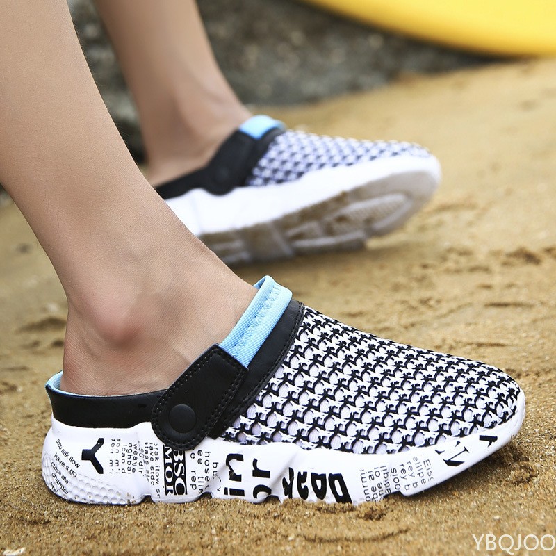 Summer Mesh Shoes Men Sandals Beach Slippers Male Sneaker Man Zuecos Sandalias Zapatos Hombre