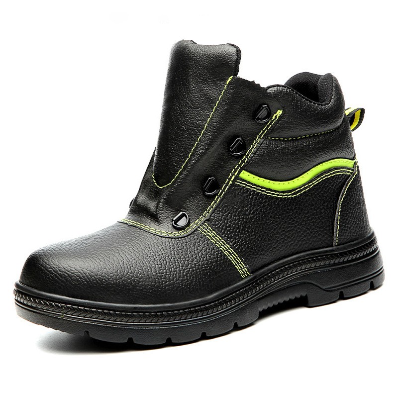 ZYYZYM-Men Steel Safety Boots Plush Work Boots With Puncture Protection For Winter