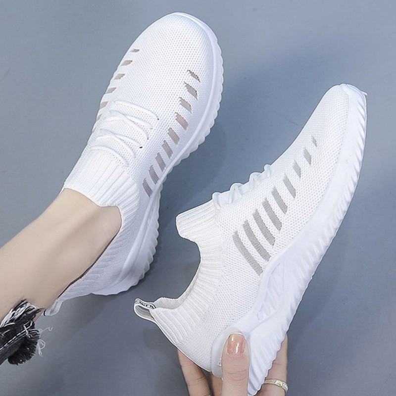 Lucifer Lightweight Breathable Flat Sneaker Women Spring Autumn Hollow Out Walking Shoes Woman Comfortable Non-slip Sneakers 2022