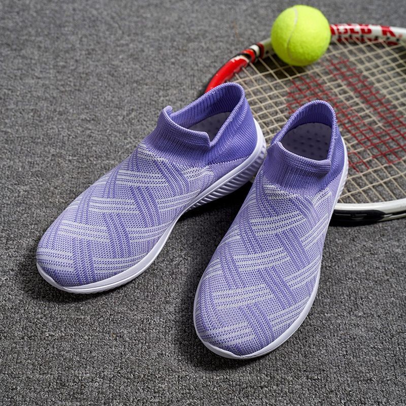 Ladies mesh comfortable lazy shoes and breathable shoes soft sole casual outdoor shoes shoes