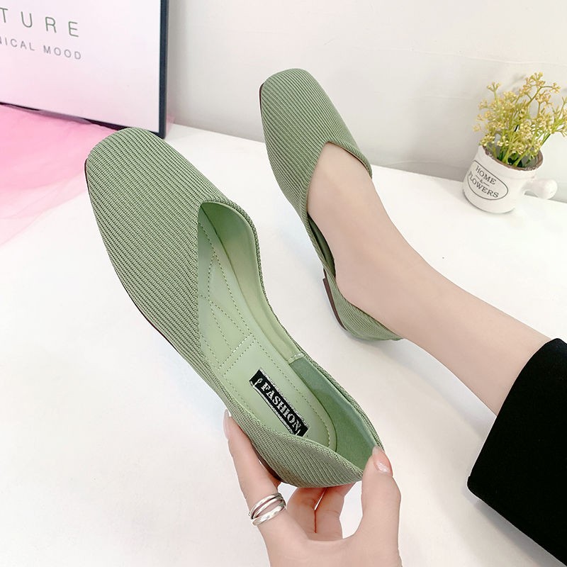 new women casual flat shoes spring summer ballet loafers slip on slips soft round toe loafers ladies vulcanized shoes