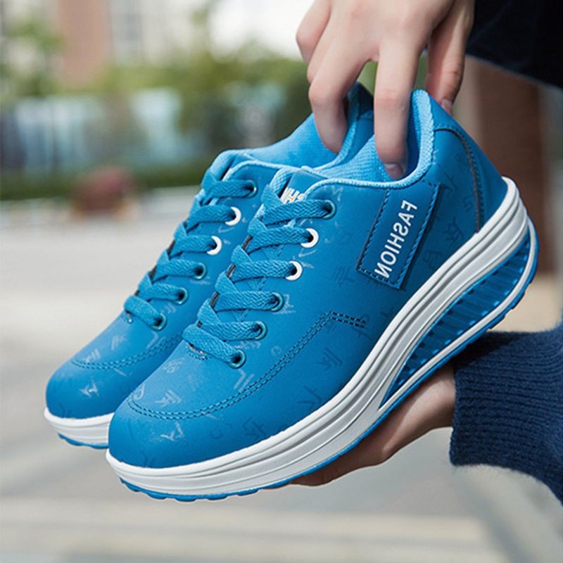 Ladies casual shoes rocking shoes platform casual shoes waterproof wedges sneakers sneakers