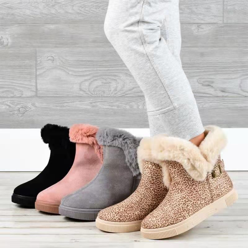 Women Winter Boots Platform Plus Size 43 Snow Boots With Thick Bottom And Velvet Thick Warm Cotton Boots Thigh High Flat Shoes