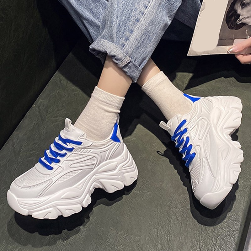 Lucifer 2022 Breathable Platform Women Sneakers Fashion Mixed Color Vulcanized Shoes Woman Comfortable Thick Sole Sneakers Mujer