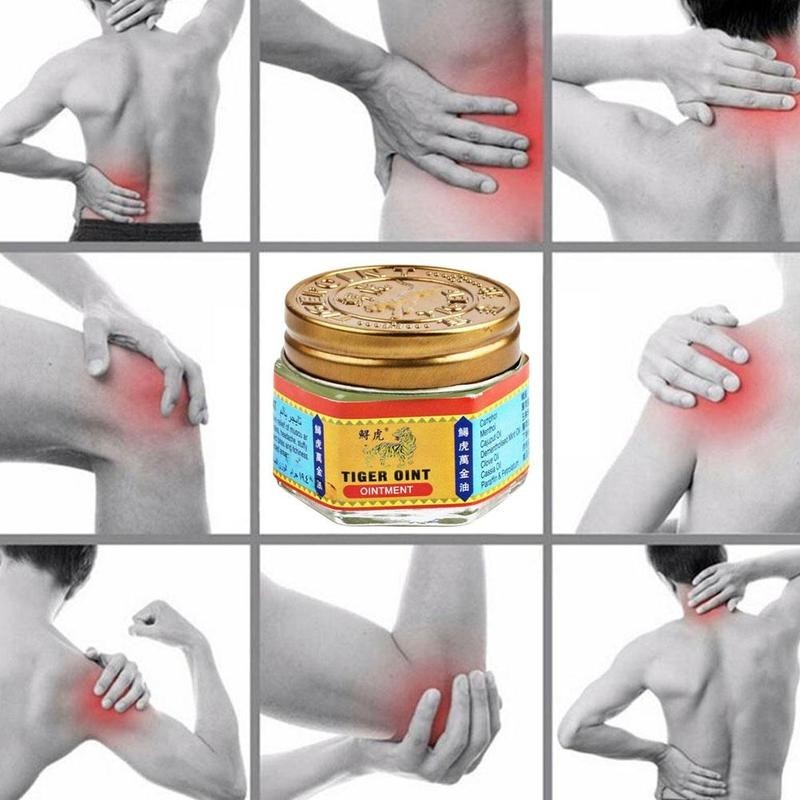 6pcs Original Red White Tiger Balm Ointment Tiger Oint Paint Cream Muscle Pain Relief Massage Ointment Soothe Itch Plaster