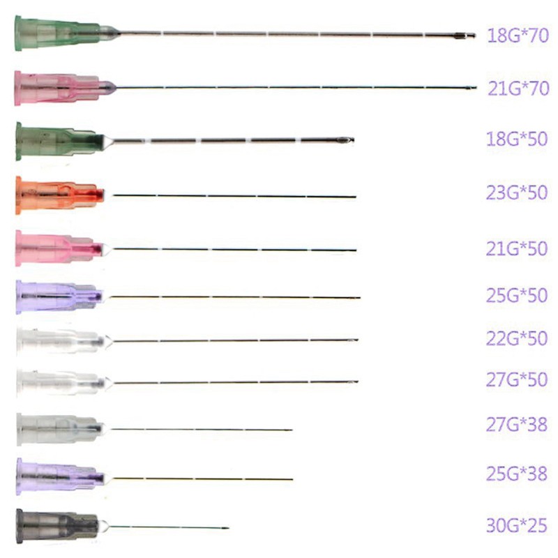 10pcs/pack Disposable Blunt Needle Micro Cannula 18G 20G 21G 22G 23G 25G 27G 30G Micro Blunt Cannula For Hyaluronic Acid