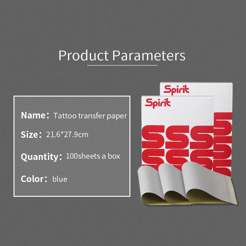 Spirit Tattoo Transfer Paper, A4, 100 Pieces, Hand Thermal Copier, Tattoo Stencil