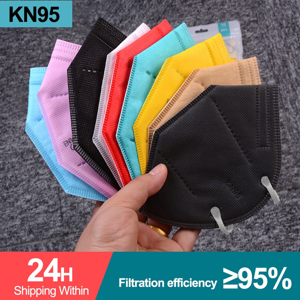 5-200pcs KN95 Mask 5 Layers Filter CE FFP2 Mascarillas ffp2masken Mouth Protective Reusable Face Masks Respirator Mask