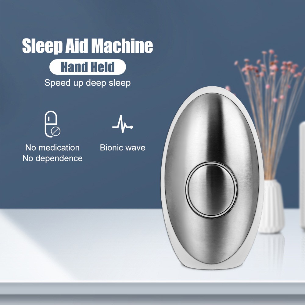 USB Handheld Sleep Aid Device Insomnia Microcurrent Sleep Aid Tool Hold Stress Relief Improve Sleep Quality Health Care