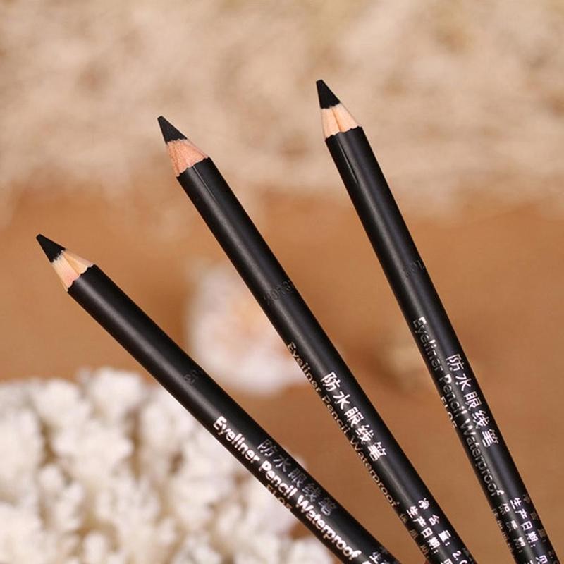 1pc Black Long Lasting Eye Liner Pen Waterproof Eyeliner Smudge-proof Cosmetics Beauty Makeup Tool No Blooming Eyeliner Pencil