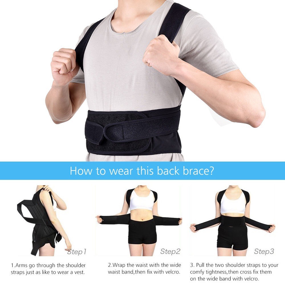 Adjustable Back Waist Posture Corrector Waist Trainer Men Women Adult Lumbar Brace Spine Shoulder Support Belts