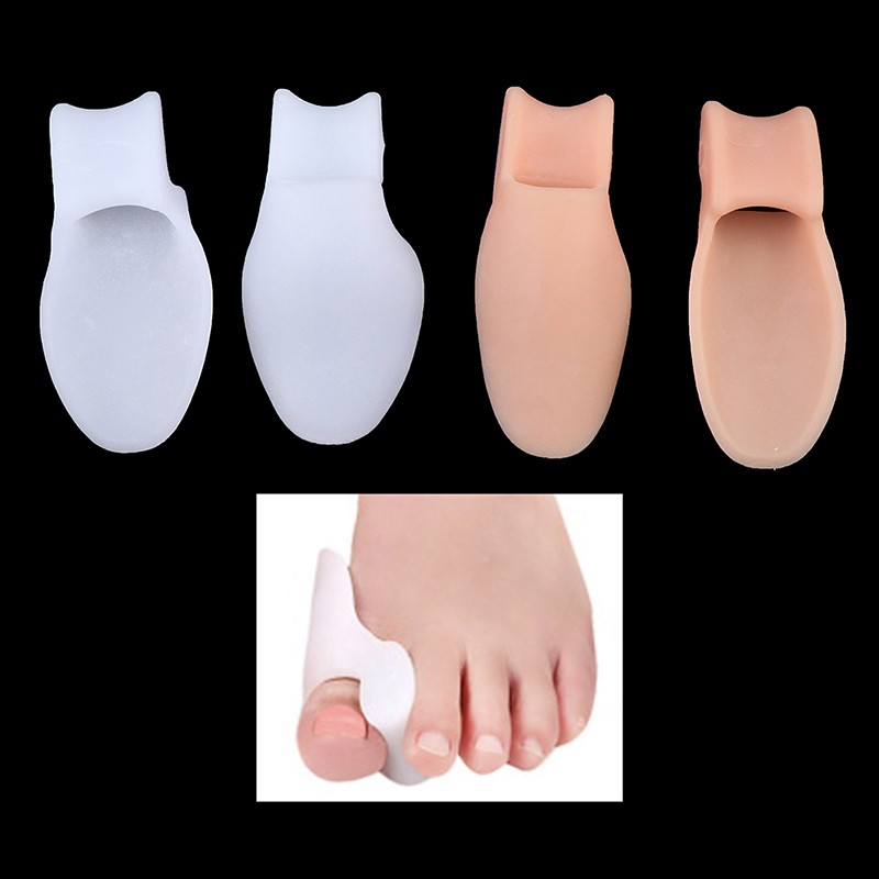 1 Pair Silicone Gel Thumb Bunion Corrector Little Toe Protector Separator Hallux Valgus Finger Straightener Foot Care Relief Pads