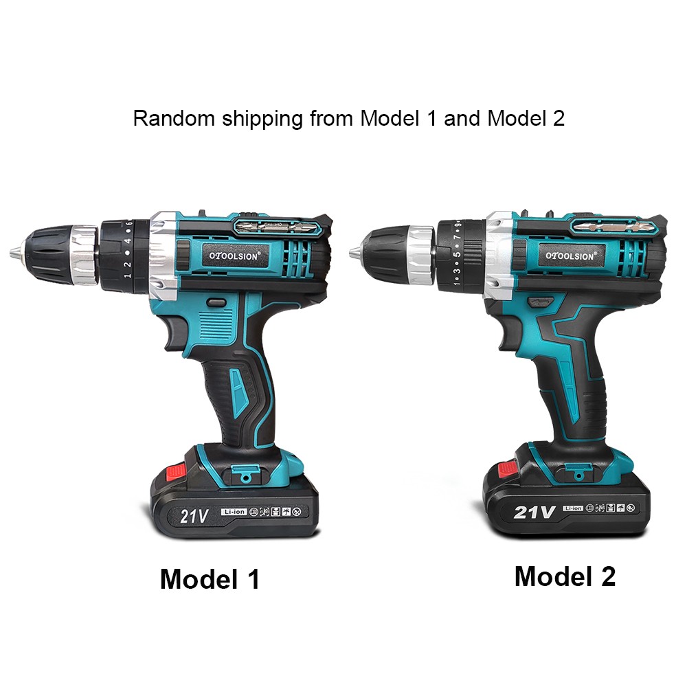 otool sion 21V Electric Impact Drill Cordless Screwdriver Variable Speed ​​1.5Ah Lithium Battery Cordless Drill