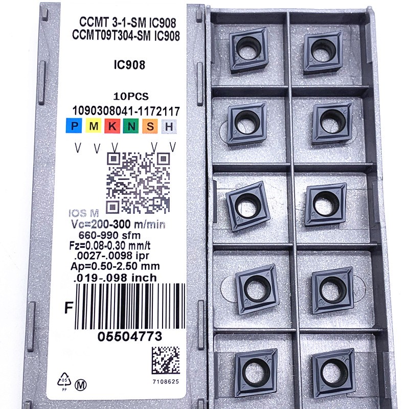 Carbide Insert CCMT09T304 CCMT09T308 SM IC907 IC908 Internal Turning Tool CCMT 09T304 09T308 CNC Lathe Parts Tokarnyy