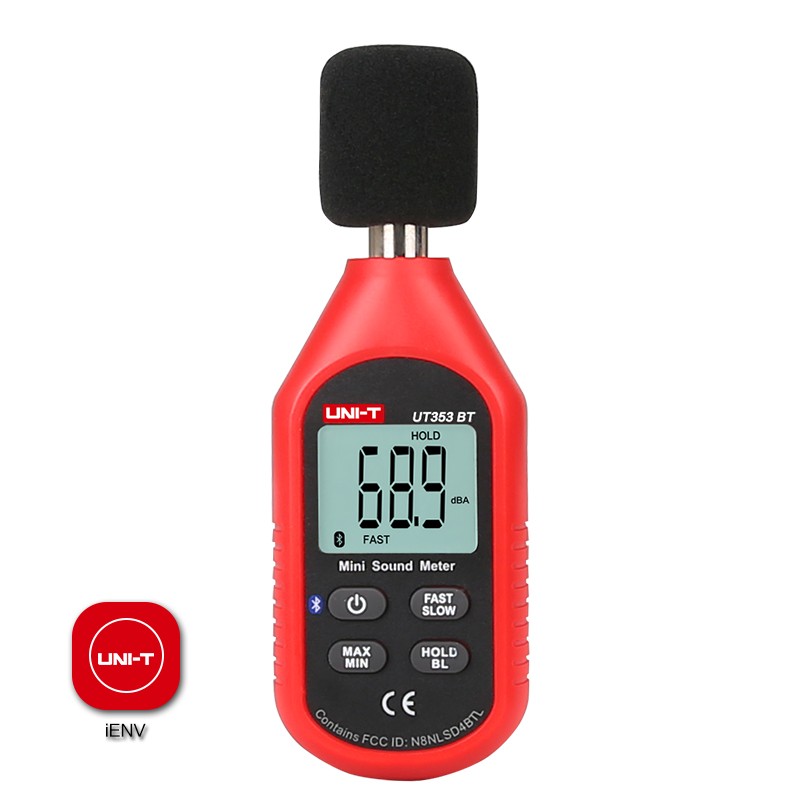 UNI-T UT333BT UT353BT UT363BT UT383BT Digital Humidity Meter Mini Anemometer Light Meter Lux Digital Sound Meter