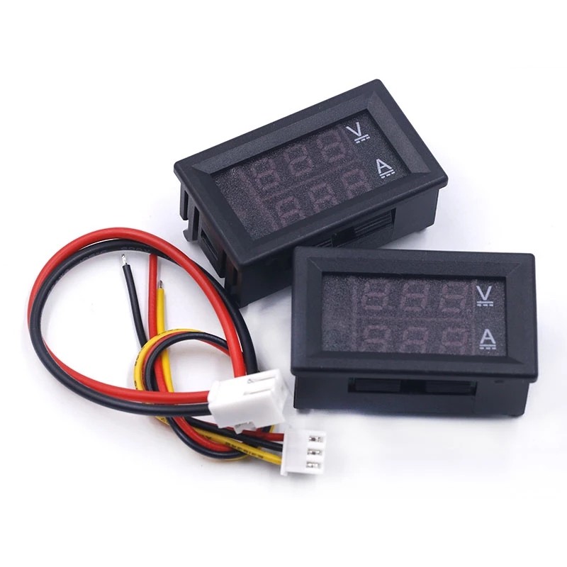 High Quality DC 100V 10A Voltmeter Ammeter Blue + Red LED Amp Dual Digital Volt Meter Scale