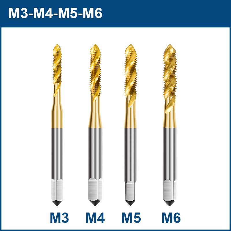 XCAN صنبور لولبي 4/5 قطعة M3 M4 M5 M6 M8 متري الحنفية عدة دوامة مثقاب الخشب خيوط أدوات HSS الصلب 6542 برغي الحنفية