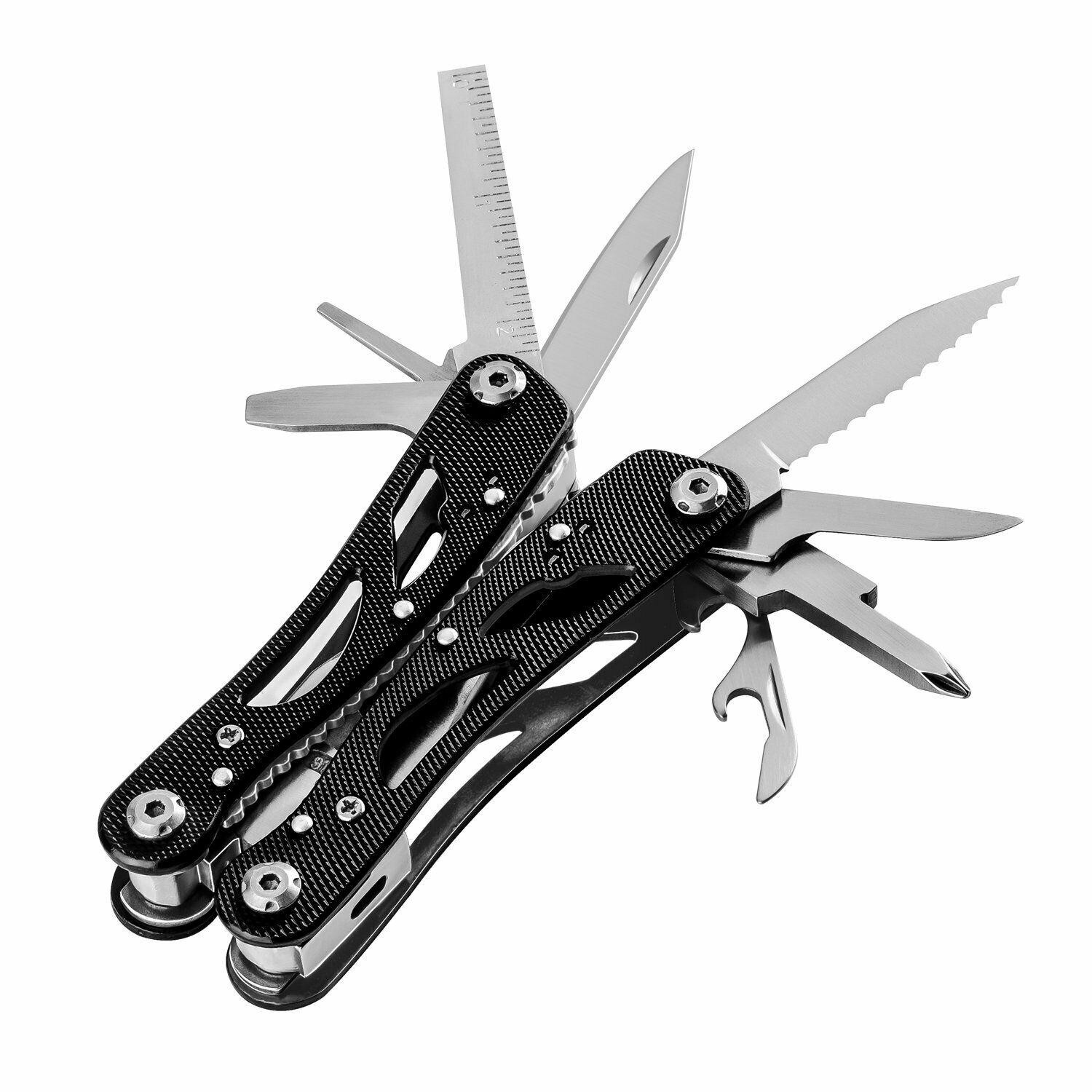 GOWKE Multi Knife Cutting Pliers Saw Kit Folding Knives Screwdriver Bit Set Outdoor Foldaway Camping Hand Emergency Heraminas