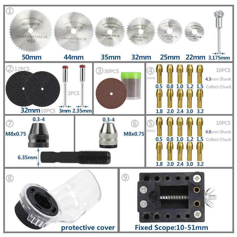 Rotary Grinding Tool Accessories Engraving Tool Head Grinder Rotary Tools Mini Electric Drill Set Abrasive Head