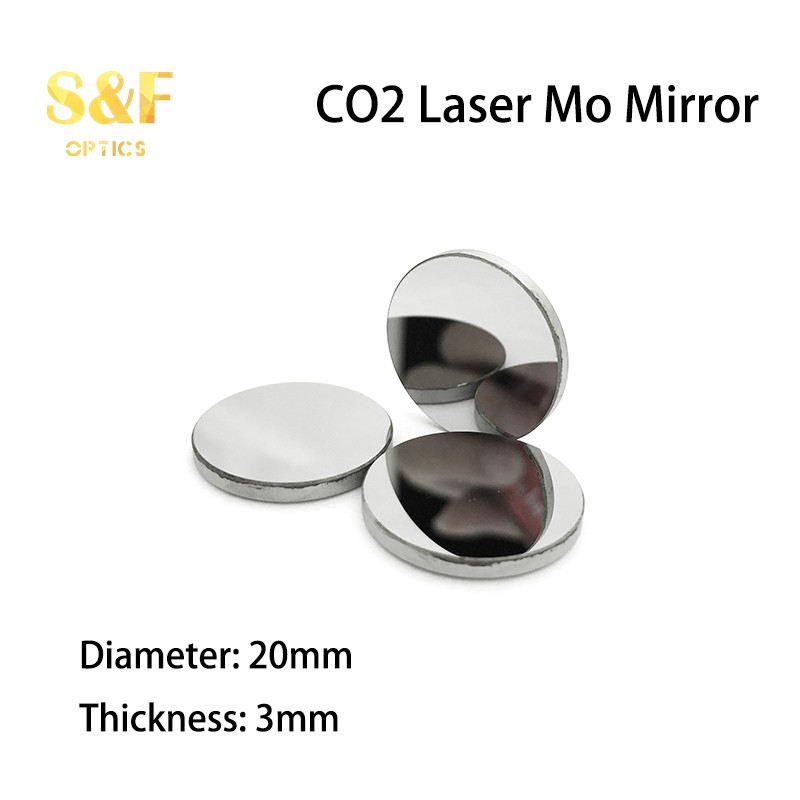 Laser Mo Mirror Dia 20 Thickness 3mm Reflective Mirror for CO2 Laser Cutting Mmachine Engraving Machine