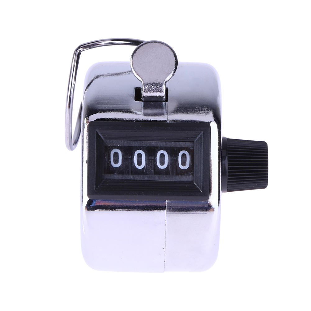 1pc Digit Number Counters Mechanical Hand Finger Count Manual Tally Clicker Timer Outdoor Sports Golf Football Counter Key Ring