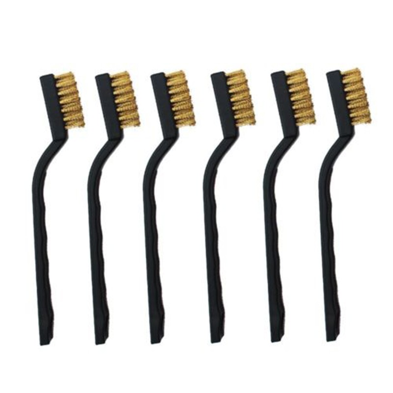 6pcs/set Mini Metal Rust Removal Brushes Copper Cleaning Polishing Detail Metal Brushes Cleaning Tools Household Tools