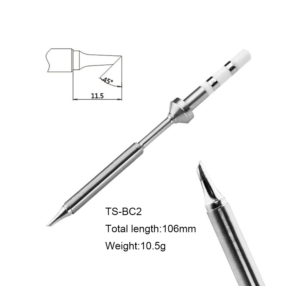 Pine64 TS100 Soldering Iron Tips Replacement Various Models of Pinecil Electric Soldering Iron Tip TS-BC2 TS-C1 TS-KU TS-ILS