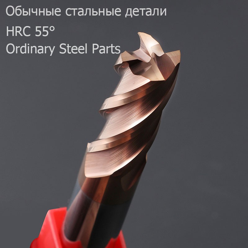 قاطعة المطحنة سبيكة طلاء التنغستن الصلب أداة Maching Hrc55 Endmill قاطعة المطحنة عدة طحن آلة أدوات نك راوتر بت