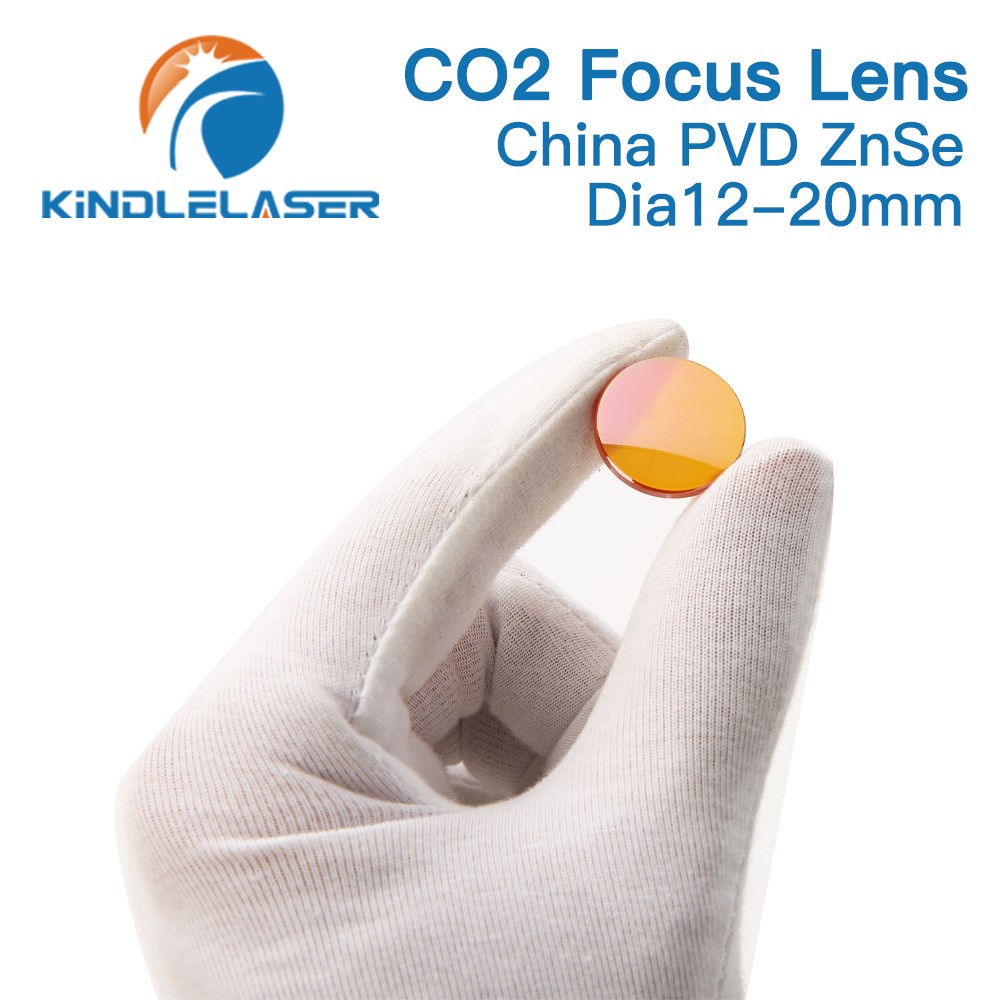 Kindleliser China CO2 ZnSe Focus Lens Dia.12/15/18/19.05/20mm FL38.1/50.8/63.5/101.6/127mm For Laser Engraving Cutting Machine