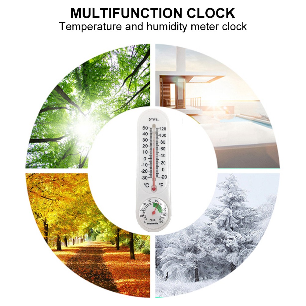 23cm Long Wall Thermometer Hanging Indoor Temperature Recorder Measuring Tool Outdoor Garden Home Garage Office Room