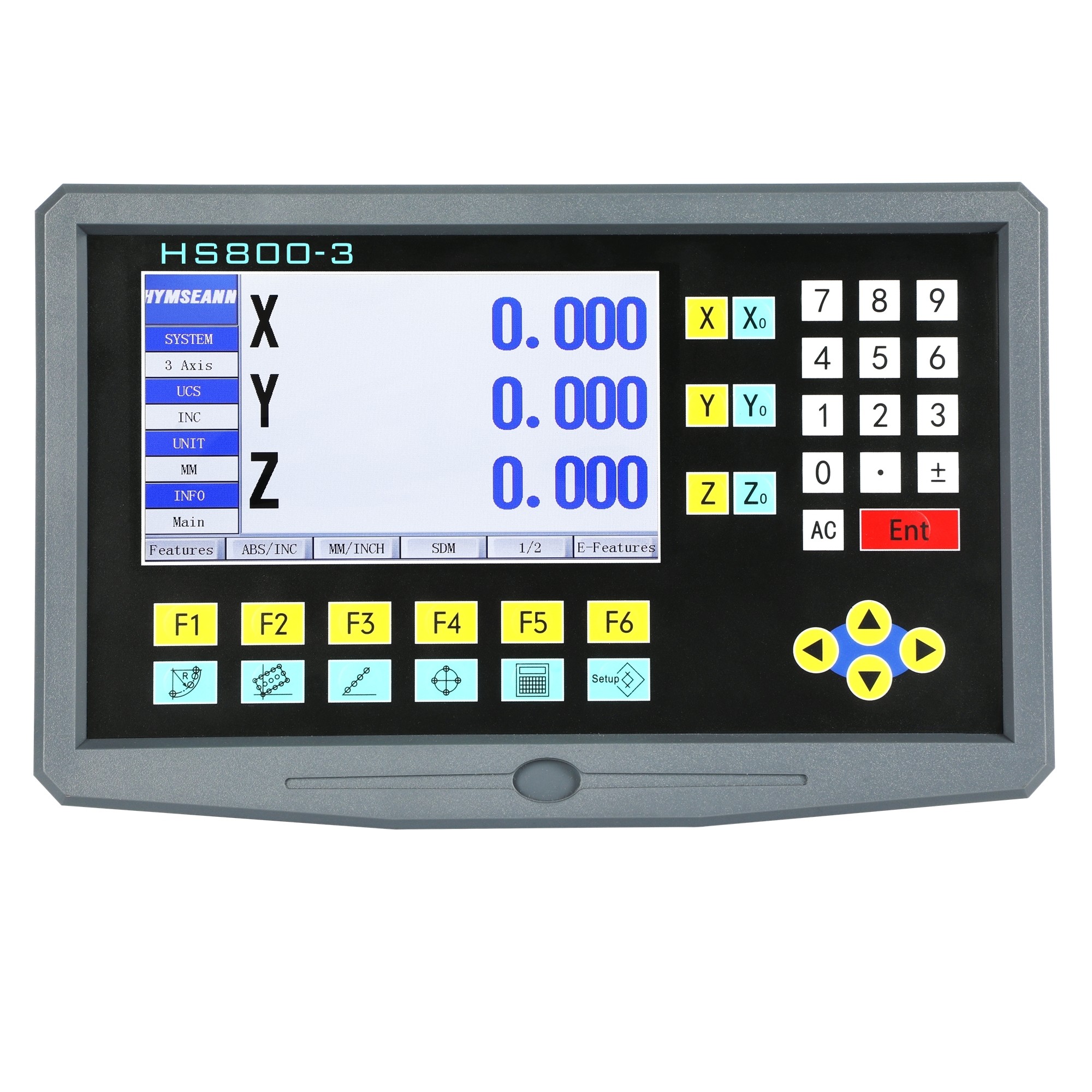 Full Set 3 Axis LCD Digital Readout DRO With 3 Pieces 0-1000mm Linear Glass Scale Encoder Sensor For Milling Lathe YH800-3S