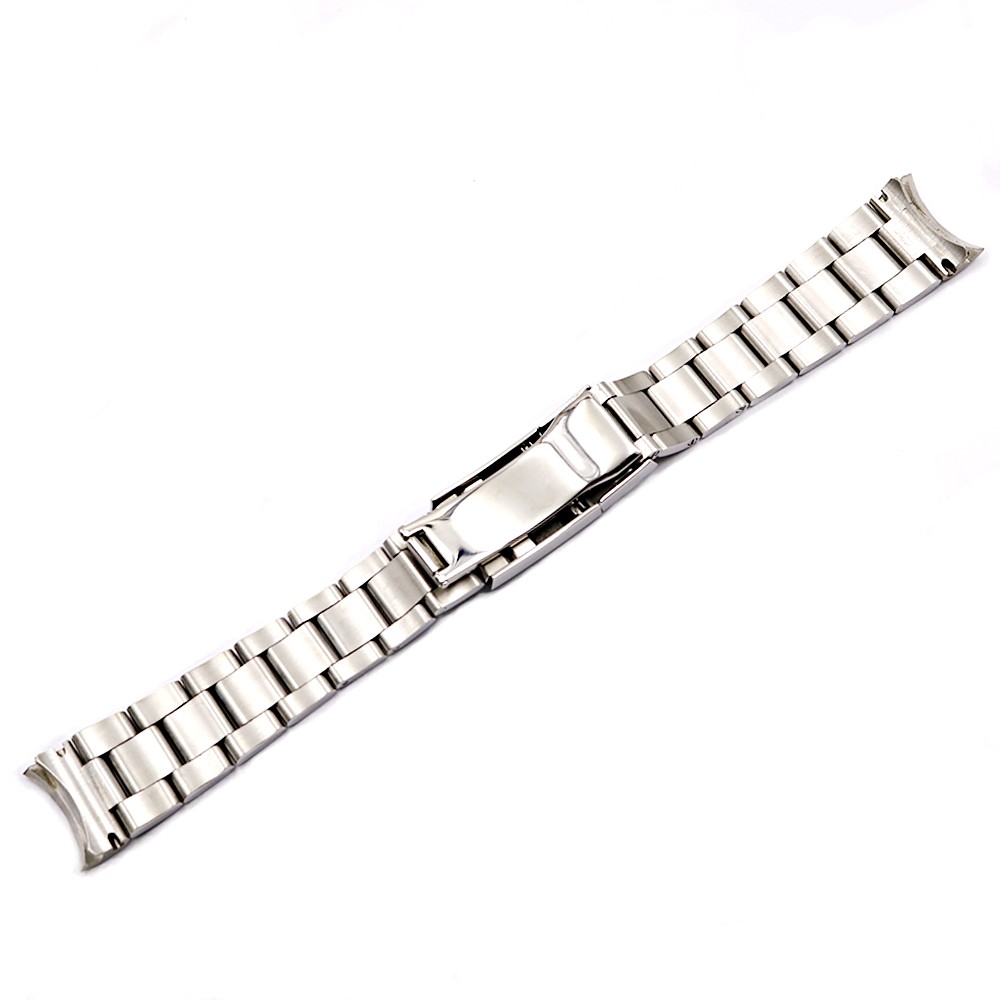 CARLYWET 20 21mm Silver Middle Polished 316L Solid Stainless Steel Watch Band Strap Belt Bracelets for GMT Submarines