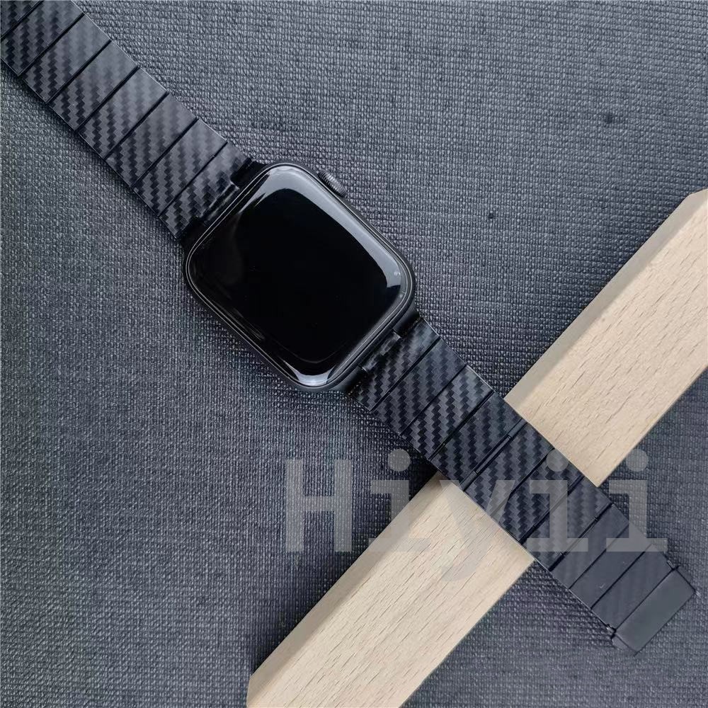 Carbon Fiber Strap for Apple Watch Band 45mm 44mm 40mm 41mm 42/38mm iwatch Lightweight Bracelet Apple Watch Series 7 6 5 4 3 SE