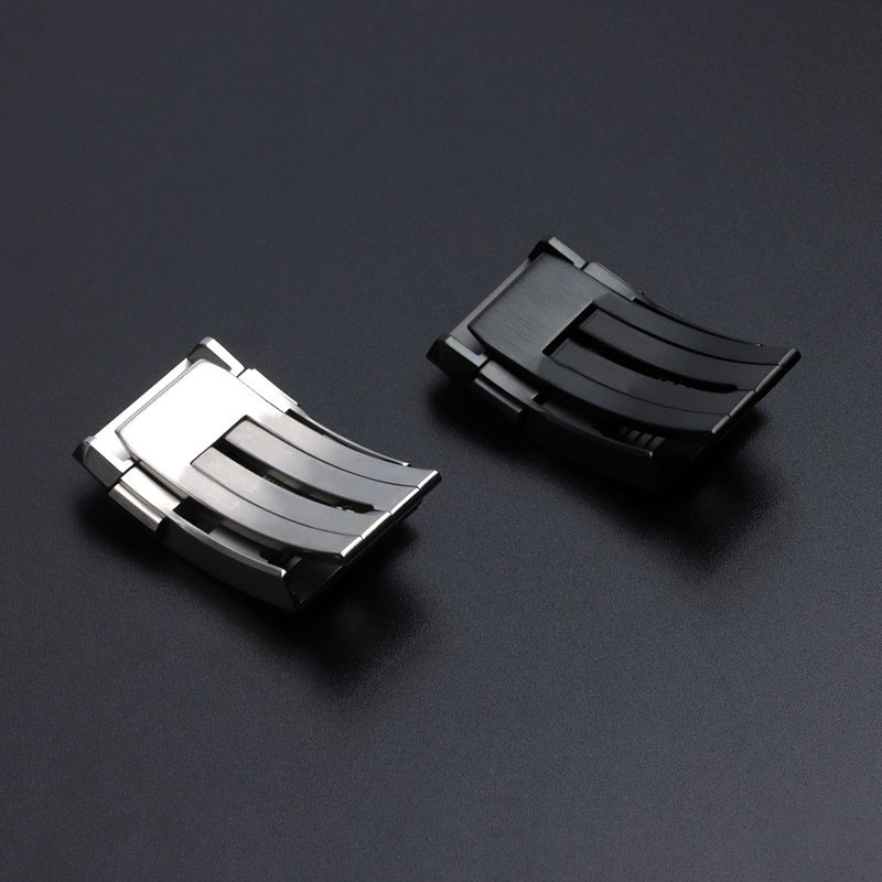 Super Quality 316L Stainless Steel Buckle for Breitling Watchband 20mm Polishing Double Click Clasp Strap Folding Buckle Logo