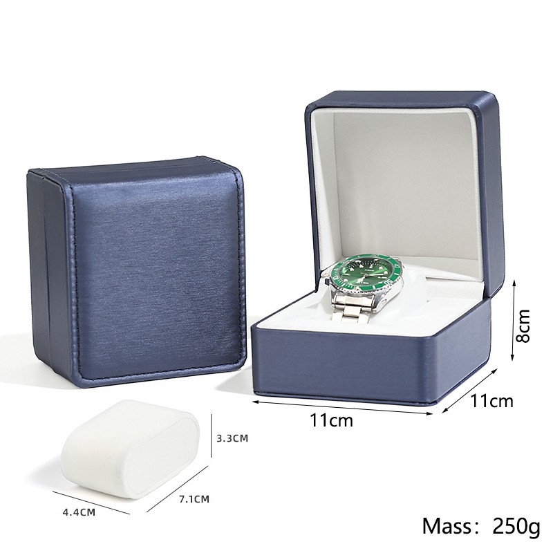 Watch Case Box New PU Leather High Quality Watch Accessories Packaging Case Storage Display Gift Box Watch Storage Case Free Logo