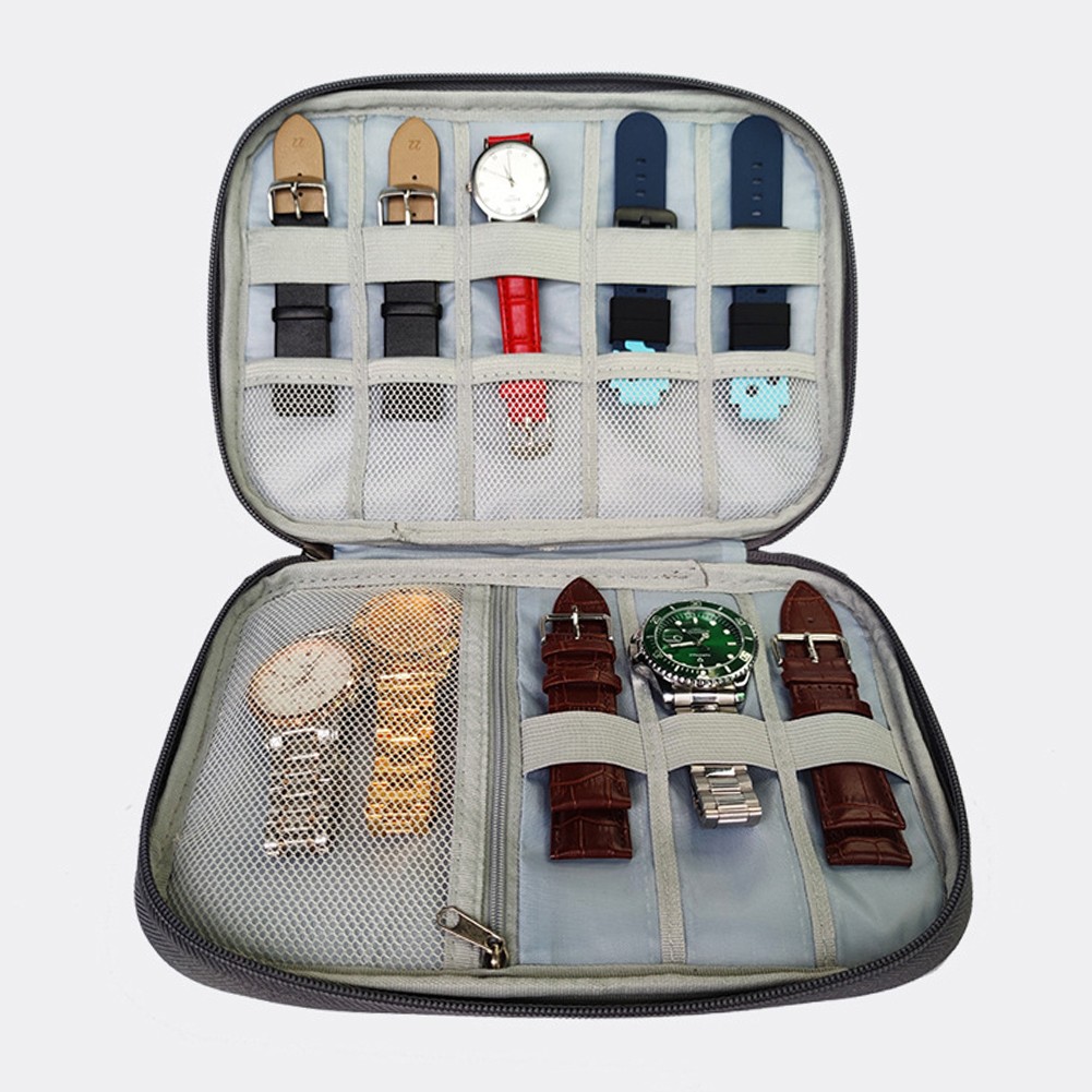 New Watch Organizer Box Multi-Spec Portable For Apple Watch Strap Travel Carry Bag Watchband Storage Bag Pouch