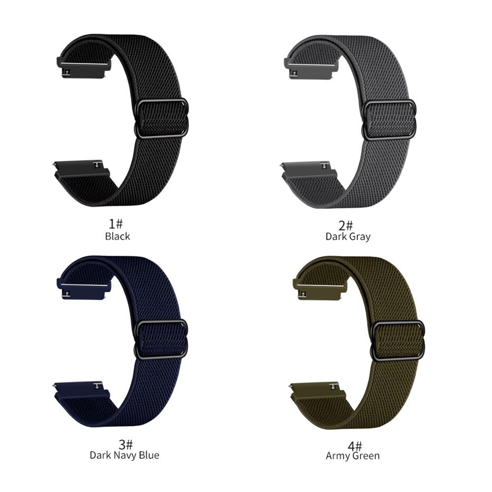 Nylon Solo Loop Strap for Samsung Galaxy Watch 3 41mm 45mm Elastic Fabric Band for Galaxy Gear S3 Classic Watchband