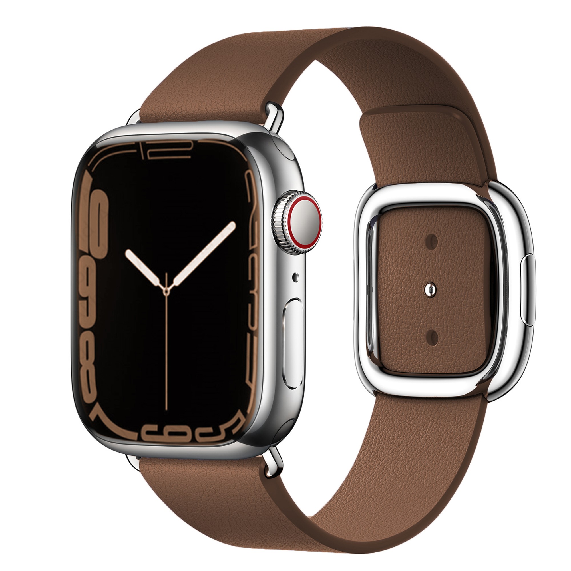 Modern Buckle Strap for Apple Watch Band 45mm 41mmmm 44mm/40m 42mm/38mm Korea Leather Bracelet iwatch Series 5 4 3 6 SE 7 Strap