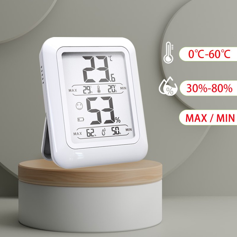 PROTMEX PT19DE LCD Digital Thermal Hygrometer Indoor Outdoor Temperature Hygrometer With Folding Arc C/F Function Switch