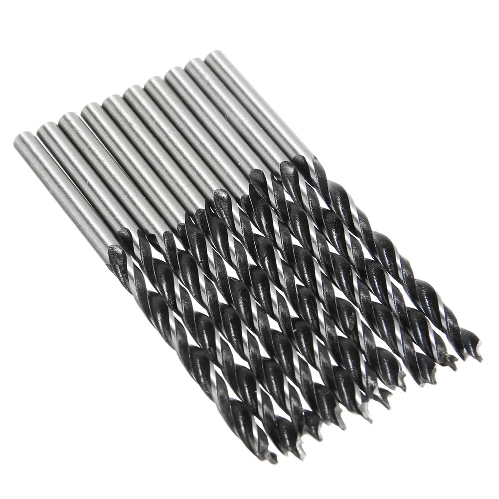 10pcs Drill Bit Twist Wood Drills With Center Point Wood Cutter Hole Carpenter Tools 4mm Diameter For Wood Carving