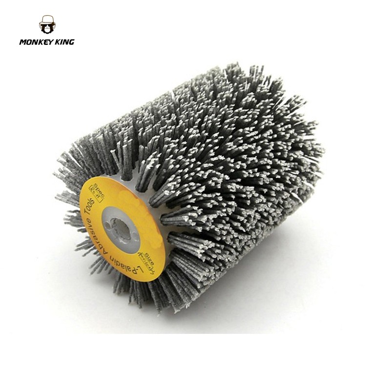 100*120*13mm Nylon Brush Replacement Bristle Wheels for Makita 9741 Wheel Sander Wood Furniture Polishing Grinding Tool