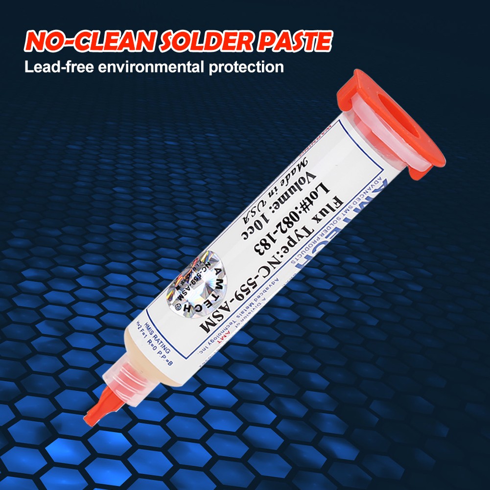 Solder Flux 10cc NC-559-ASM-UV solder paste Flux Grease For Phone Computer LED BGA SMD PGA PCB Repair + Needles Rework Tools