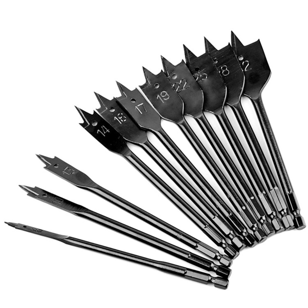 11pcs spade drill bits mulitifunction woodworking drill kits carpentry hand electrical accessories