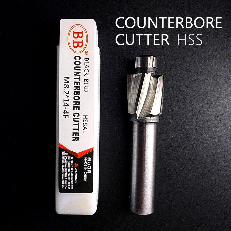 BB Countersunk End Milling Tool HSS M3-M16 for Flat Bolt Holes Screw Caps Ejector Cap