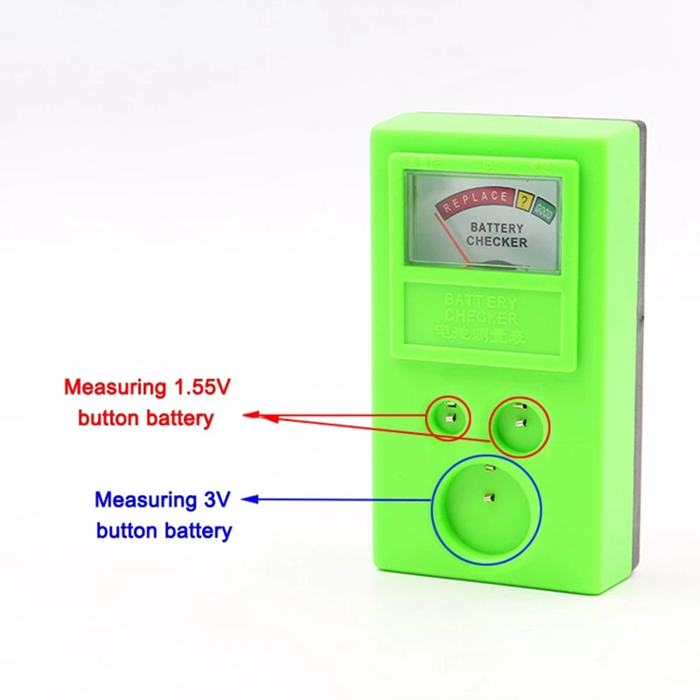 1pc Coin Button Cell Battery Power Checker Tester Electronic Meter Tester Tool 1.55V 3V LR44 CR2032 CR2025