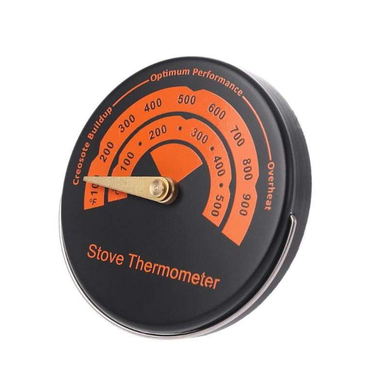 Alloy Magnetic Stove Chimney Tube Thermometer - Temperature Gauge for Wood Stove