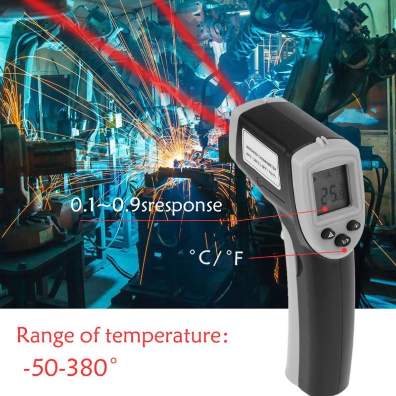 Digital gm320 Infrared Thermometer Non-contact Infrared Thermometer Industrial Thermometer Thermometer IR Point Gun -50~380